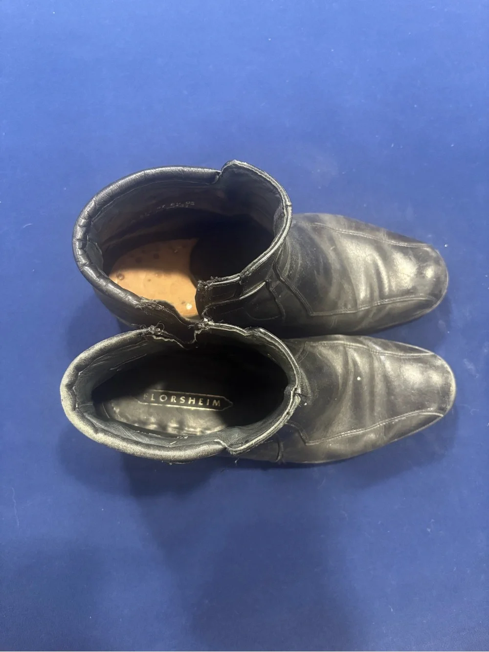 Men's Black Leather Ankle Boots with Buckle